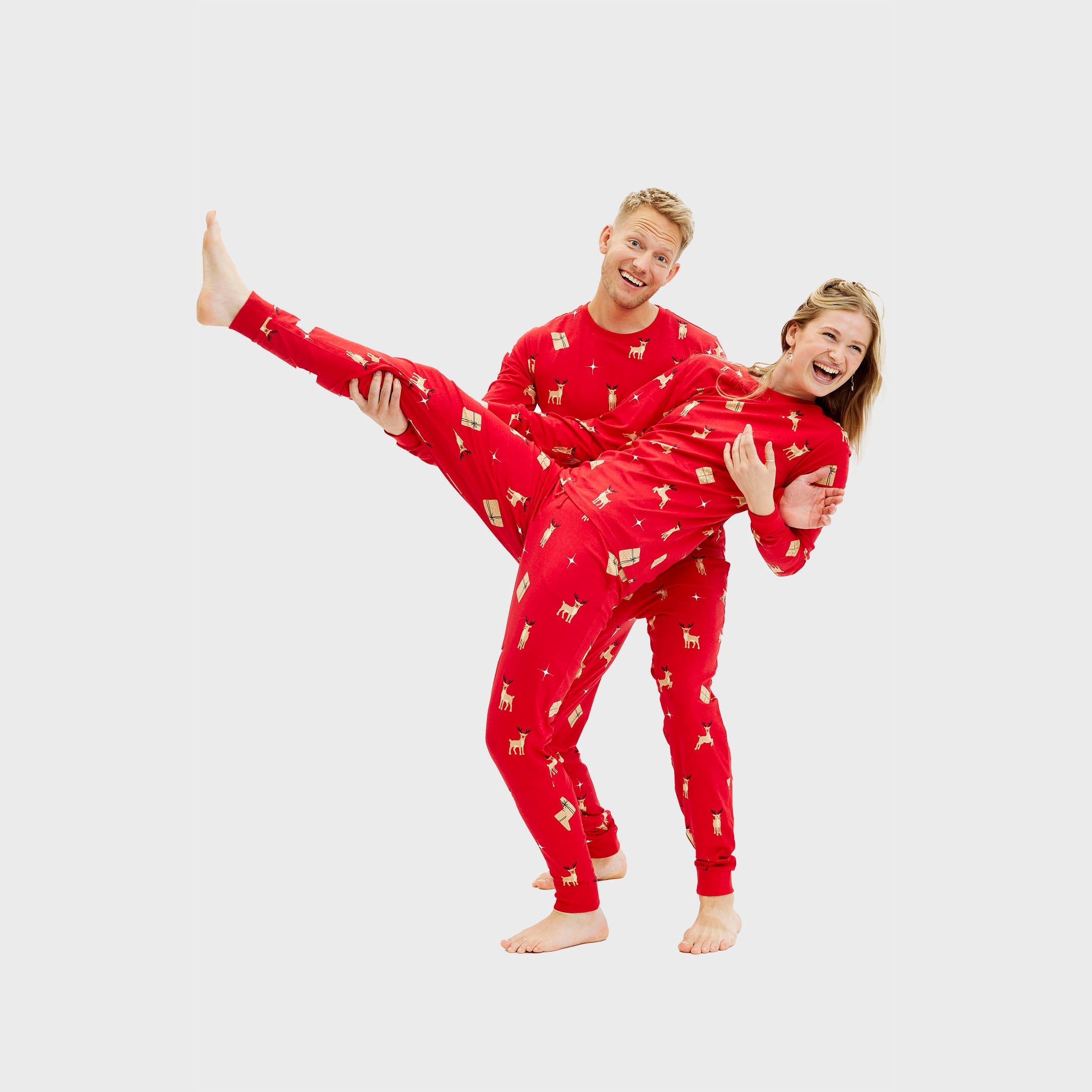Elegante rode kerstpyjama - Heren.